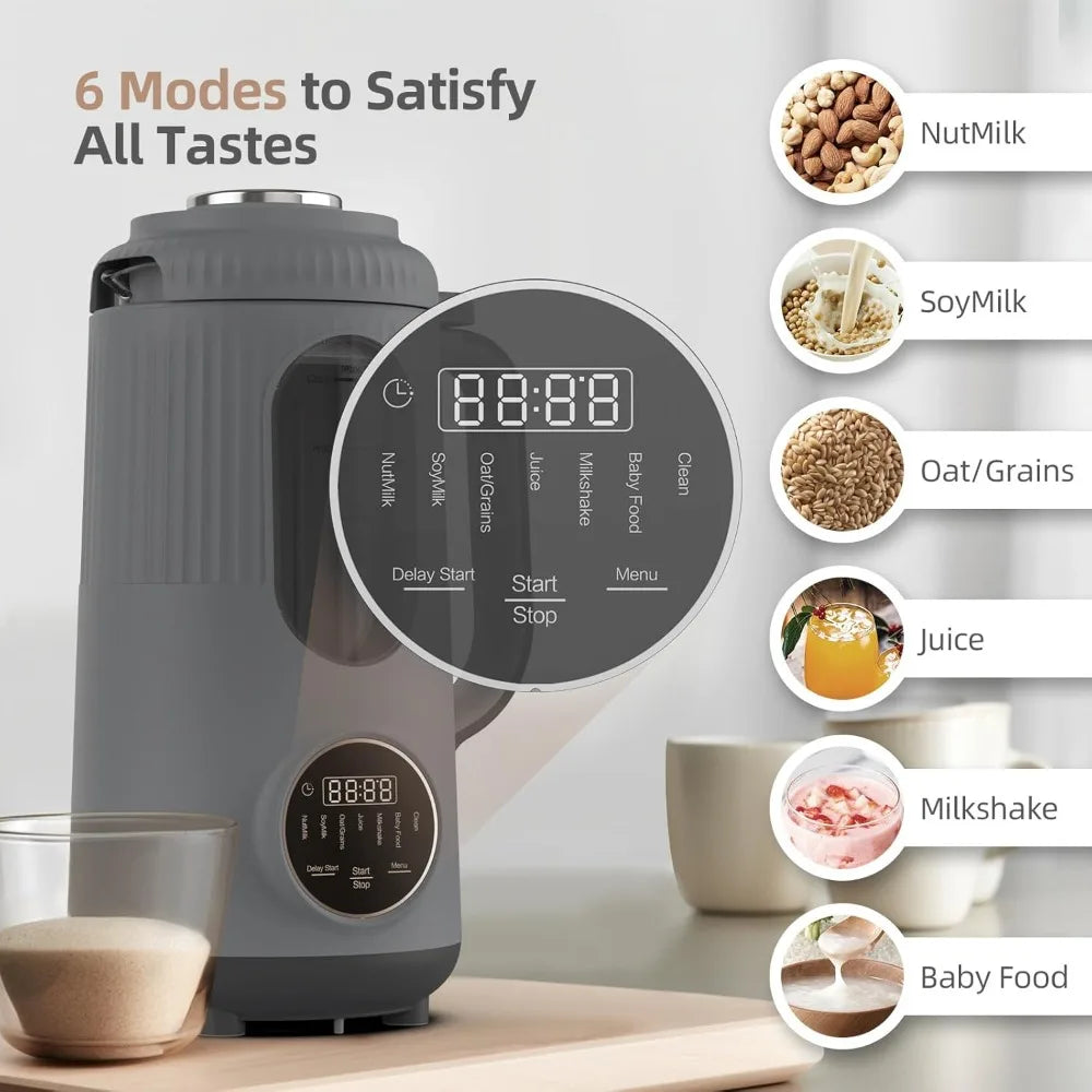 Nut Milk Maker,35oz(1000ml) Automatic Soy Milk Maker for Homemade Almond, Oat, Soy Milk, Plant-Based Milk and NonDairy Beverages