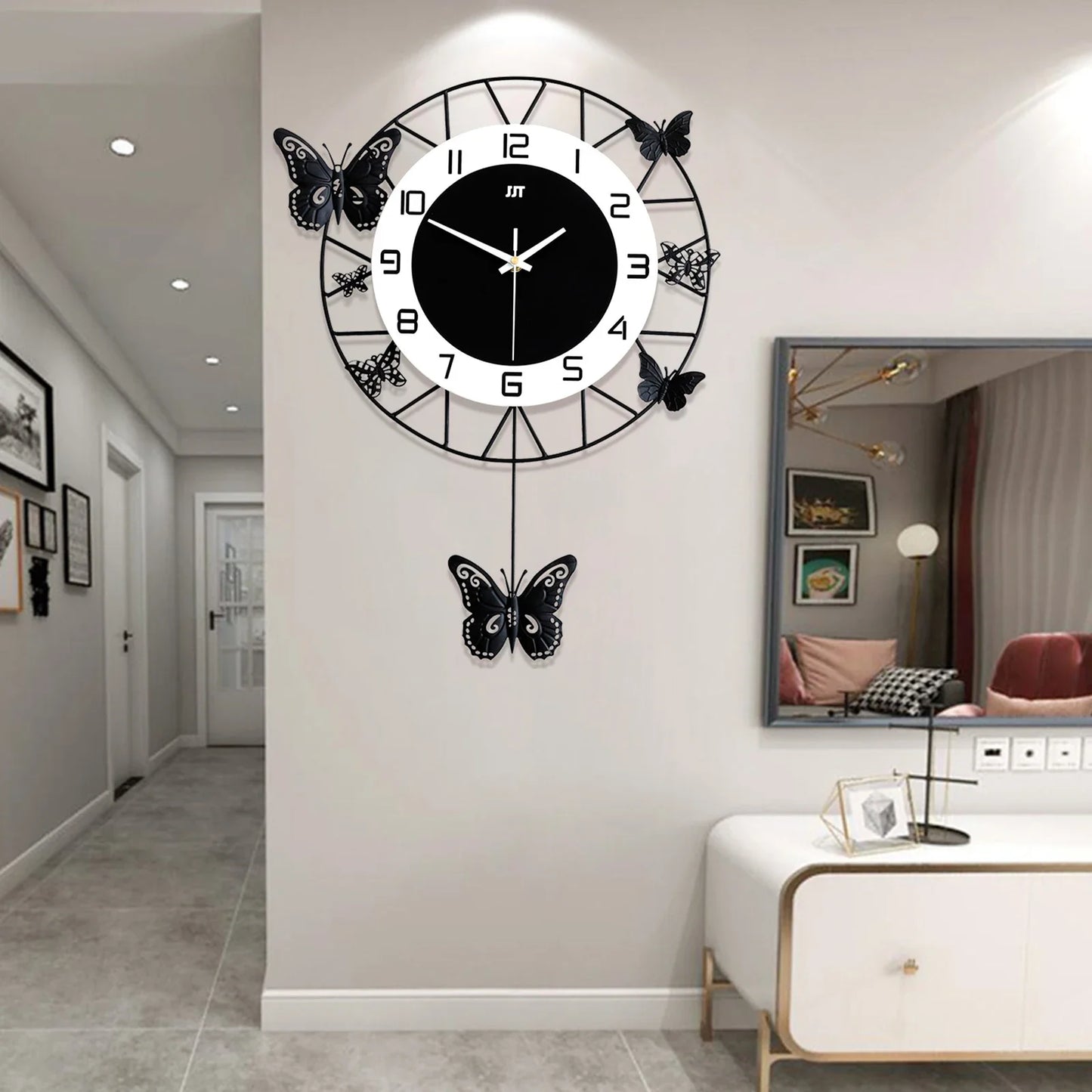 Butterfly Design Wall Clock