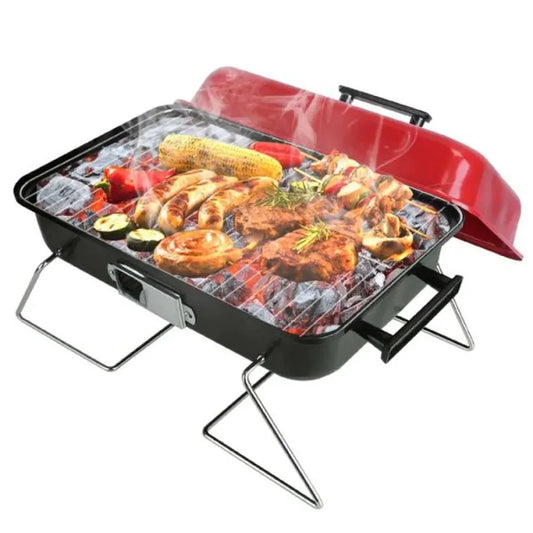 Portable Charcoal BBQ Folding Grill with Cover