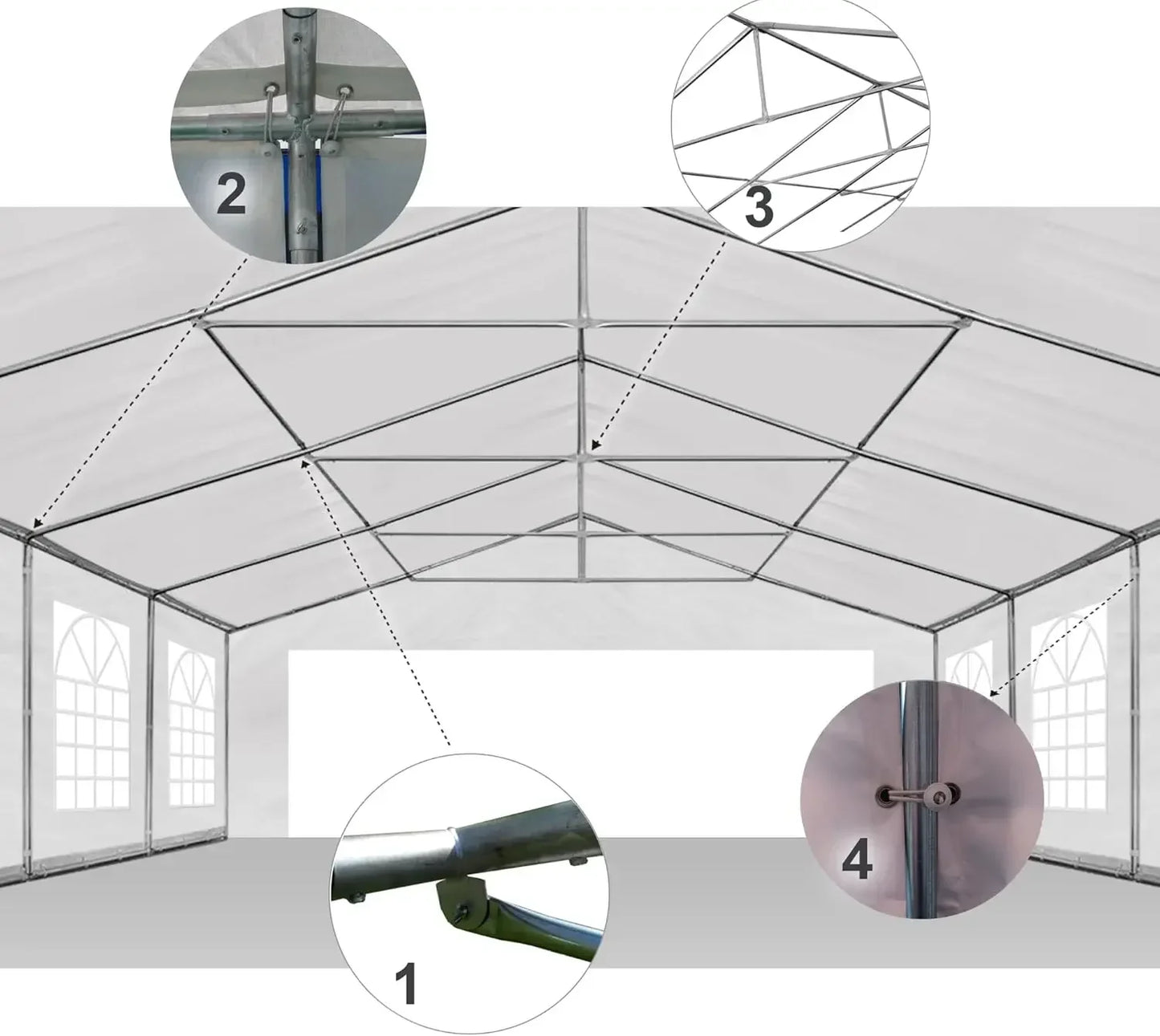 Party Tent 20x20 ft Heavy Duty Canopy