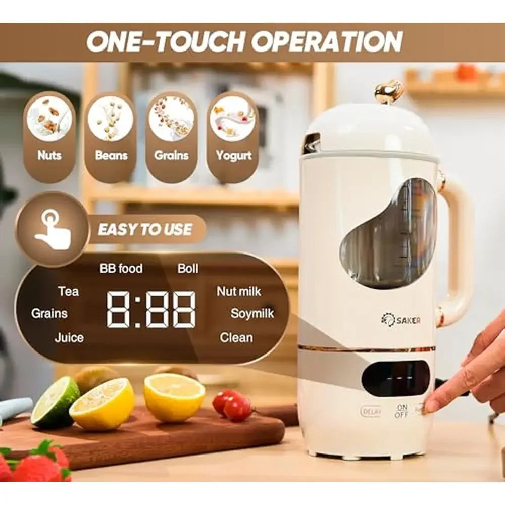 Automatic Homemade Nut Milk Maker Blender Stainless Steel Blades