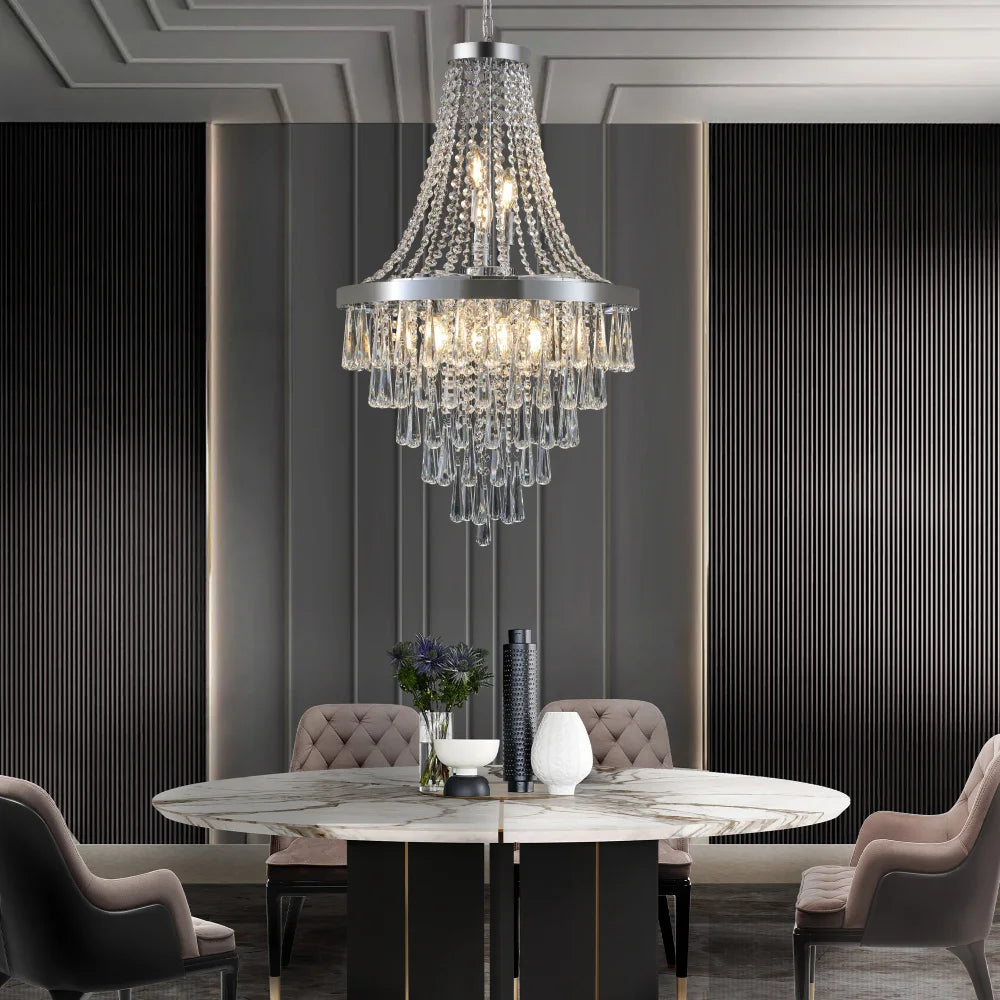 Elegant crystal chandelier