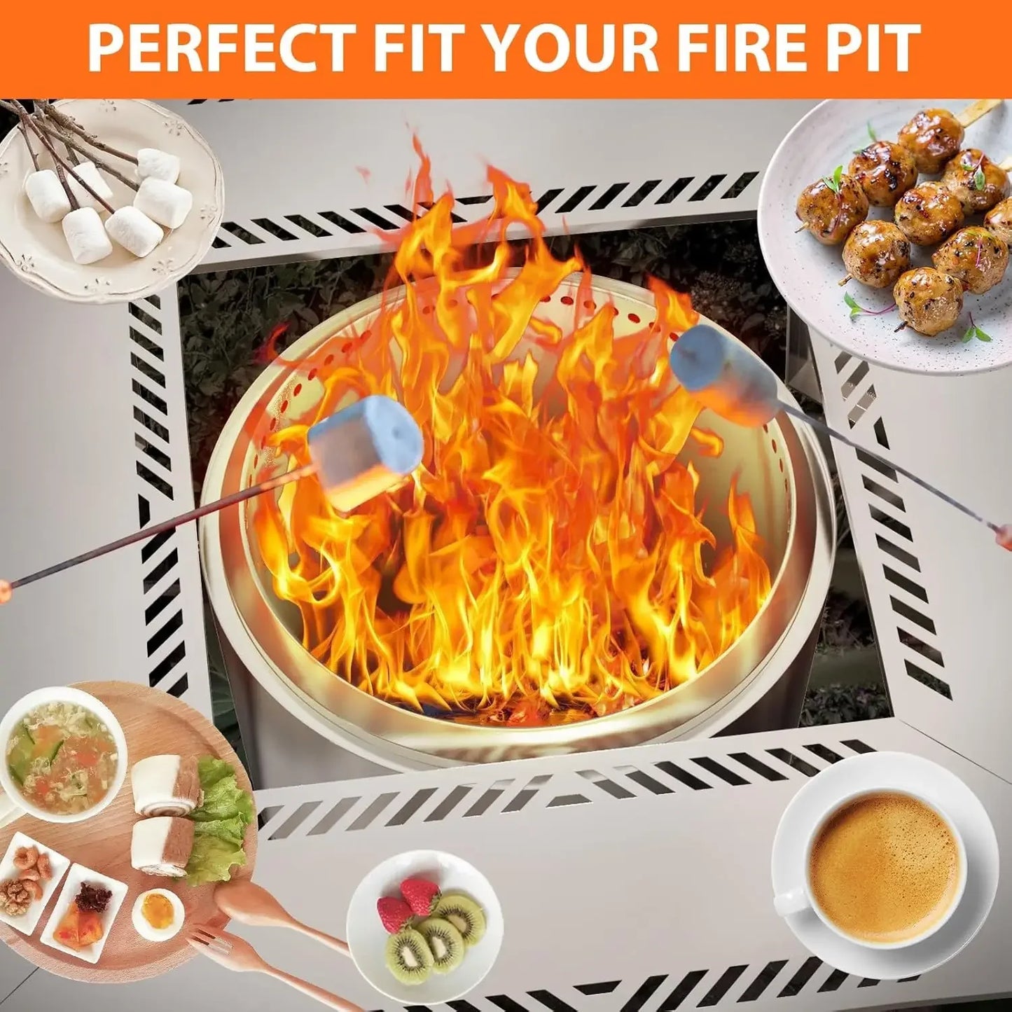 Adjustable Stainless Steel Fire Pit