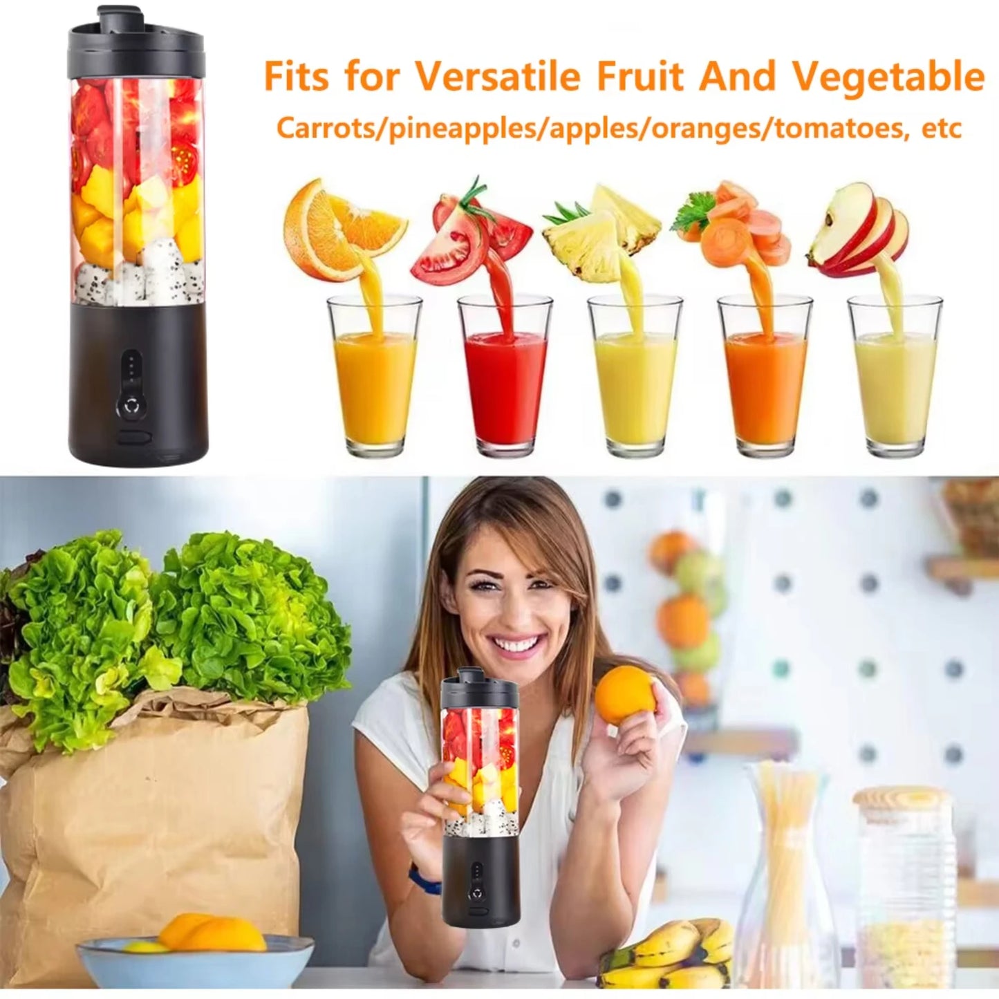 Mini Portable Blender Smoothies Blender  Fruit Juicer Machine