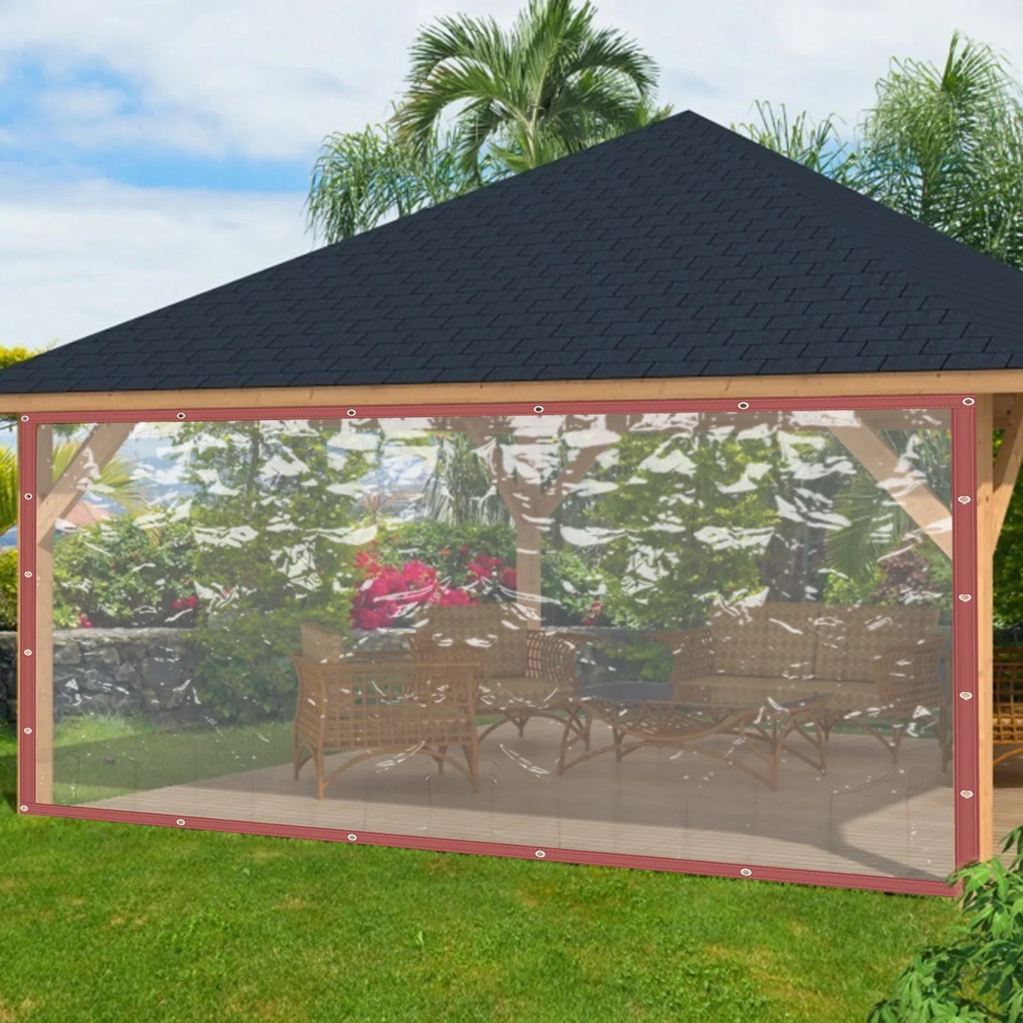 Rainproof Tarpaulin For Porch Screens, Deck Covers, Patio Enclosures