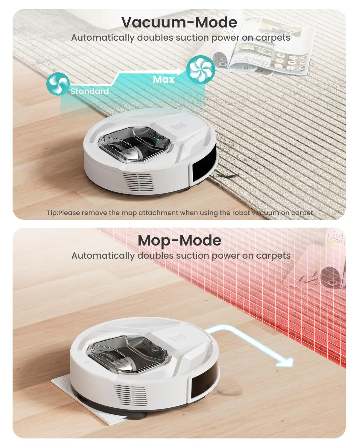 Robot Vacuum Cleaner with Mop