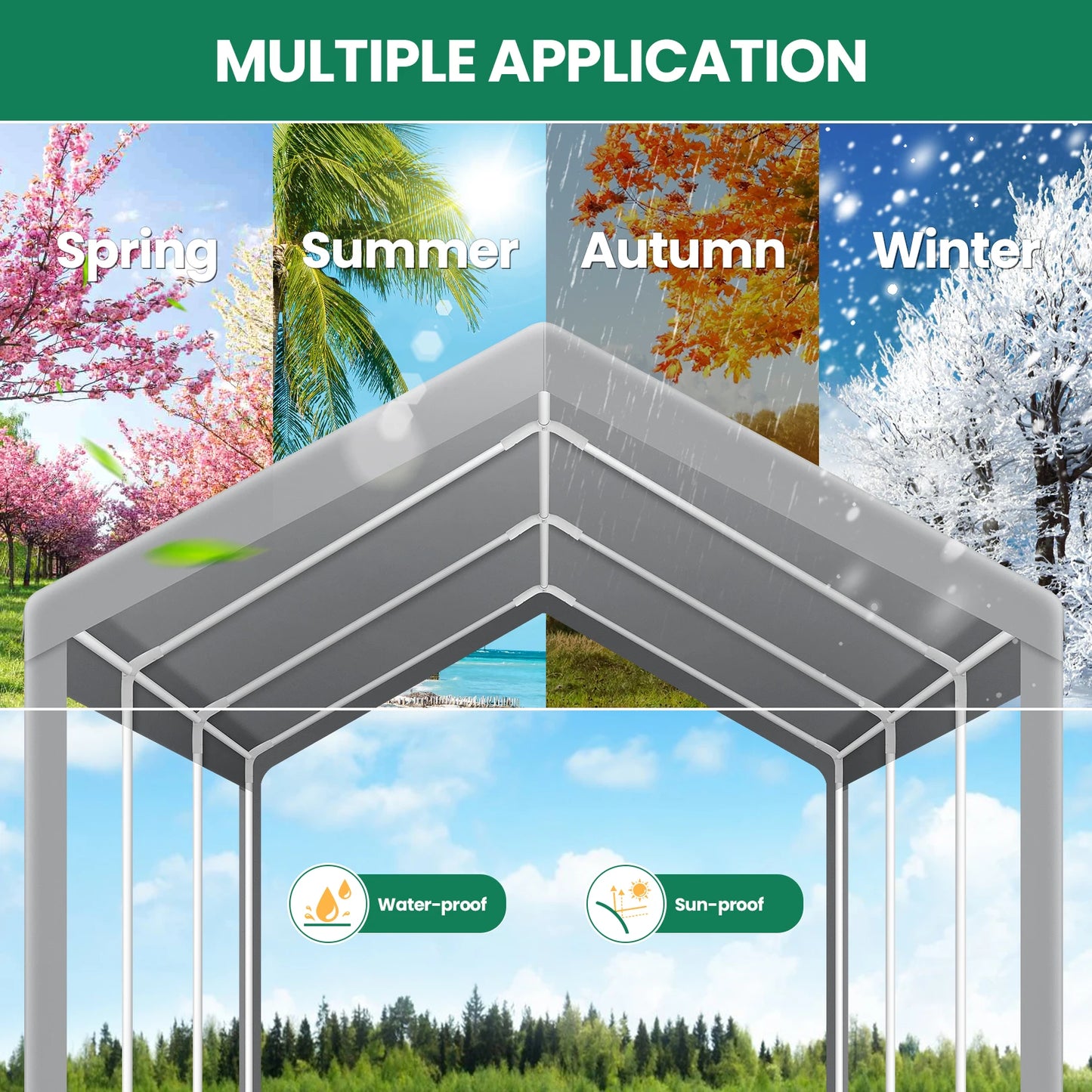 Carports 10x20 Heavy Duty Car Canopy Garage