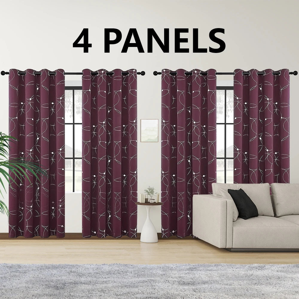 Blackout Curtains Grommet Thermal Insulated