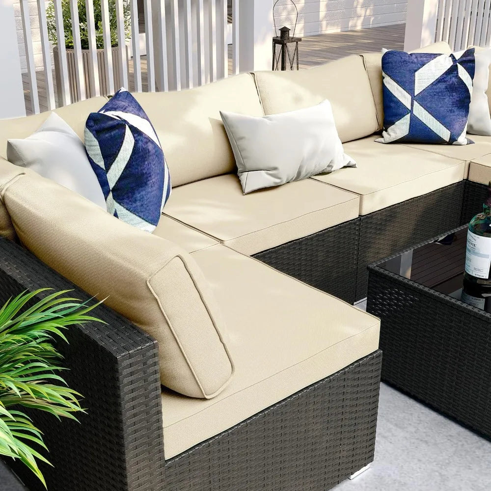 7 Pieces Patio Furniture Set