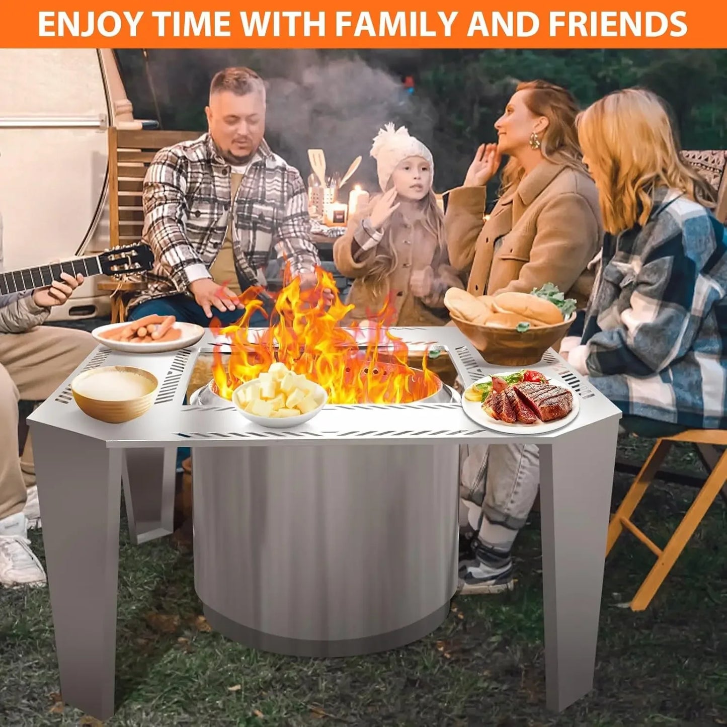 Adjustable Stainless Steel Fire Pit