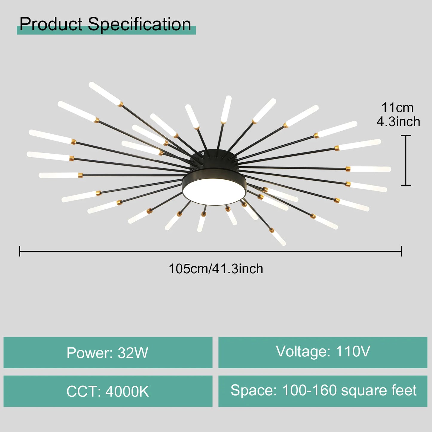 LED Ceiling Light for Living Room Lamp Bedroom