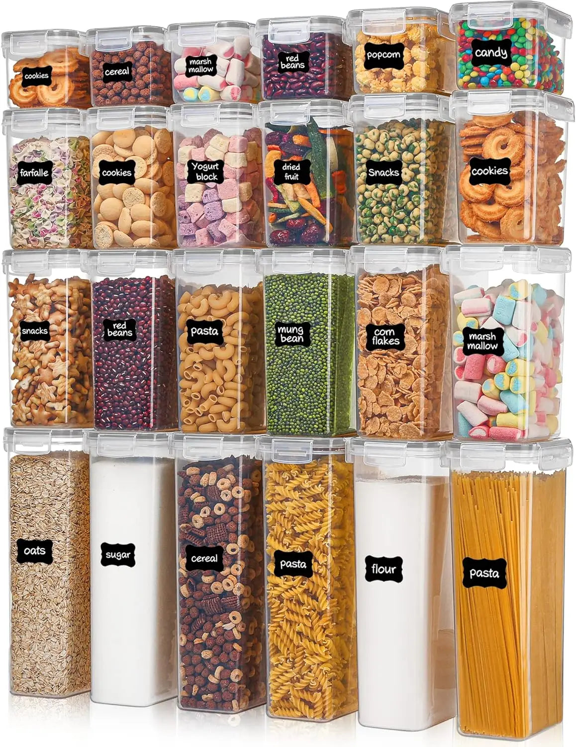 24 pcs Airtight Food Storage Containers with Lids