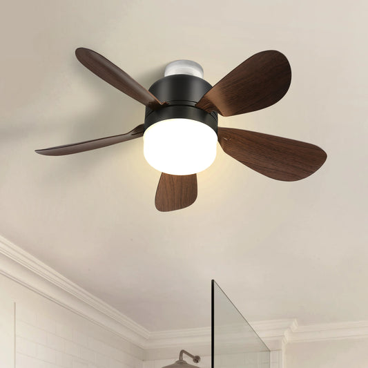 Modern 16-Inch Ceiling Fan With LED DC Enclosed