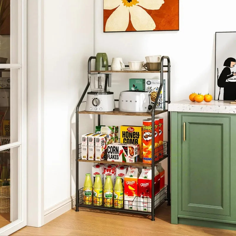 Microwave Stand with Storage 4-Tier