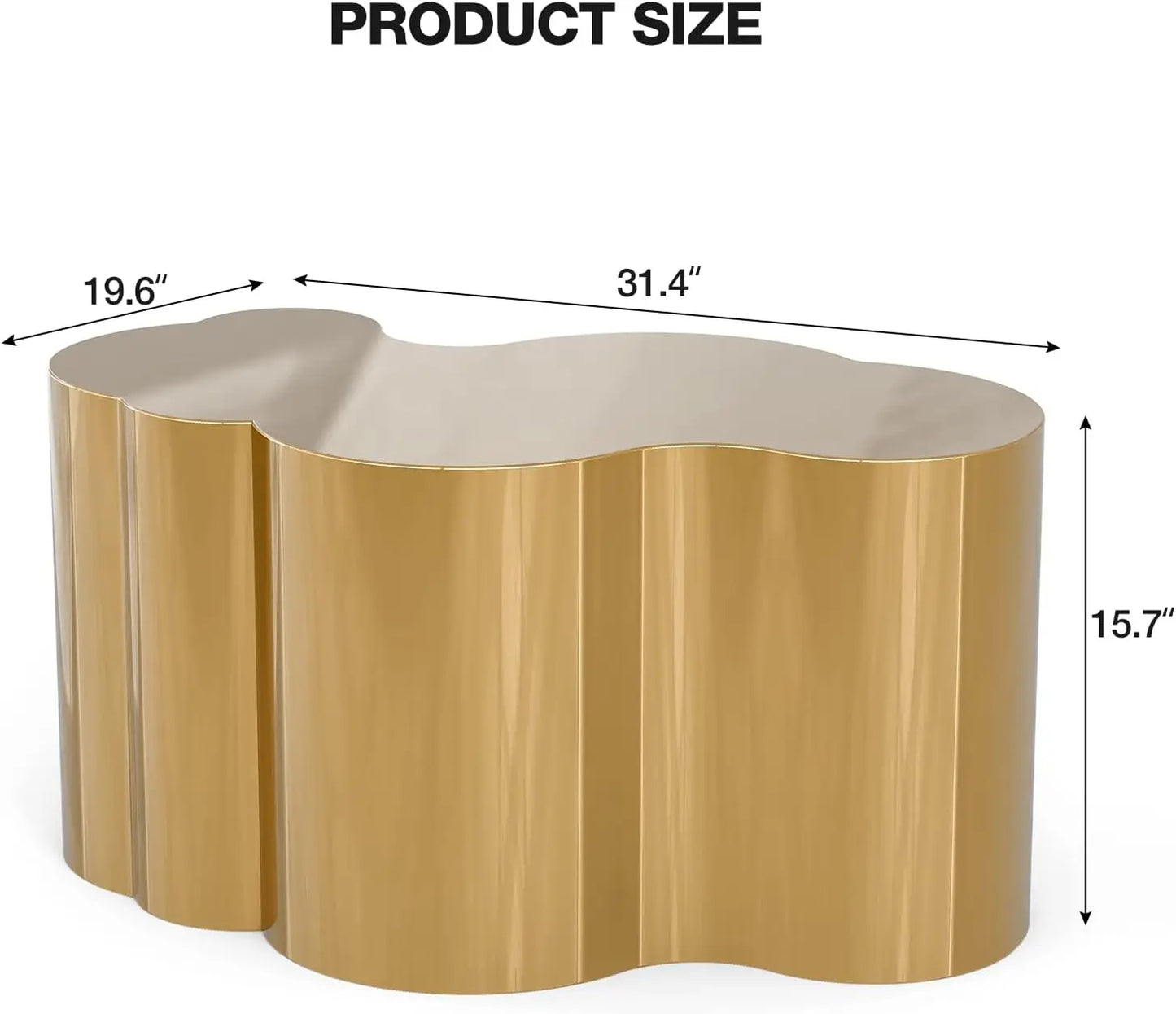 Modern Gold Stainless Coffee Table