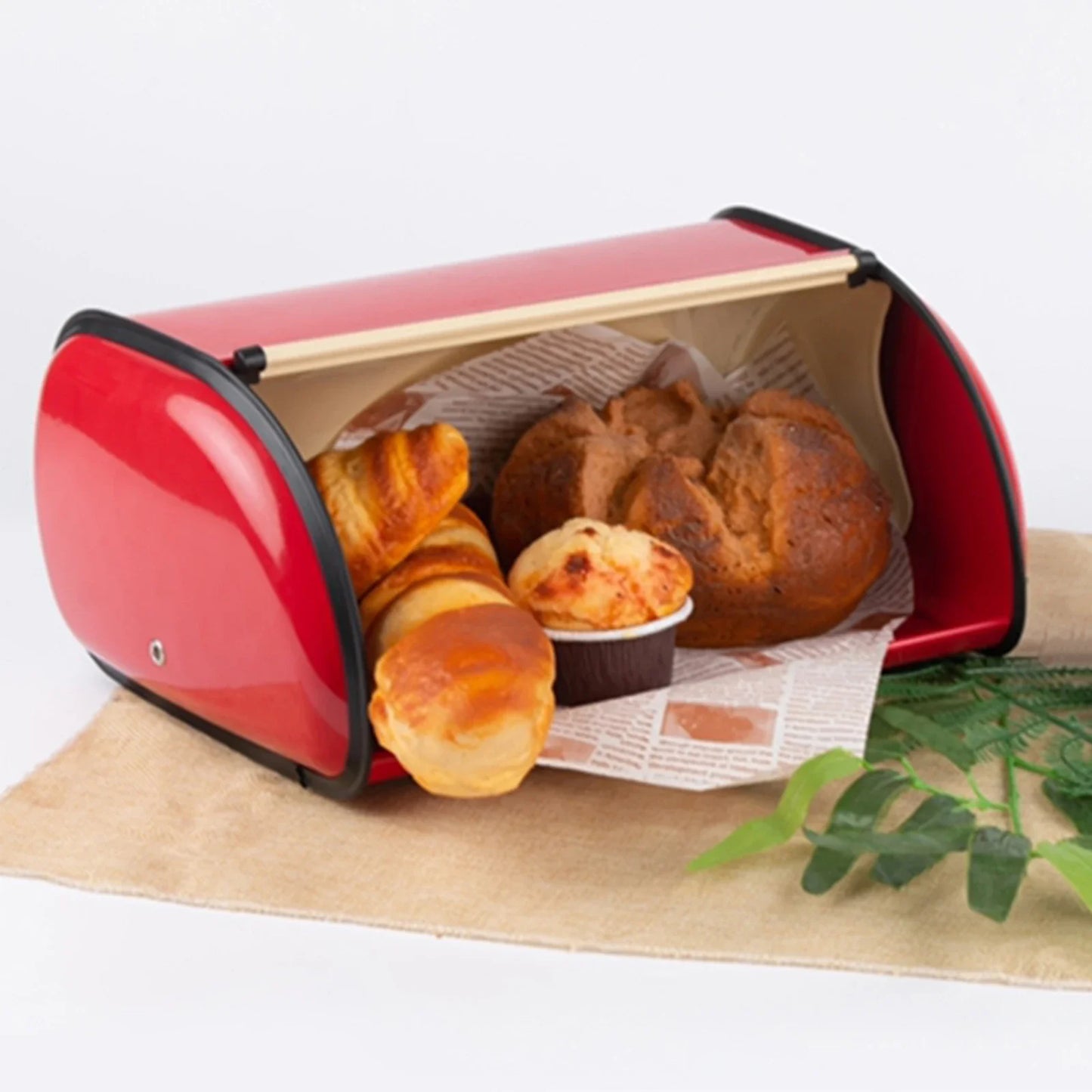Flip Cover Bread Bin Vintage Bread Box Organizer Storage