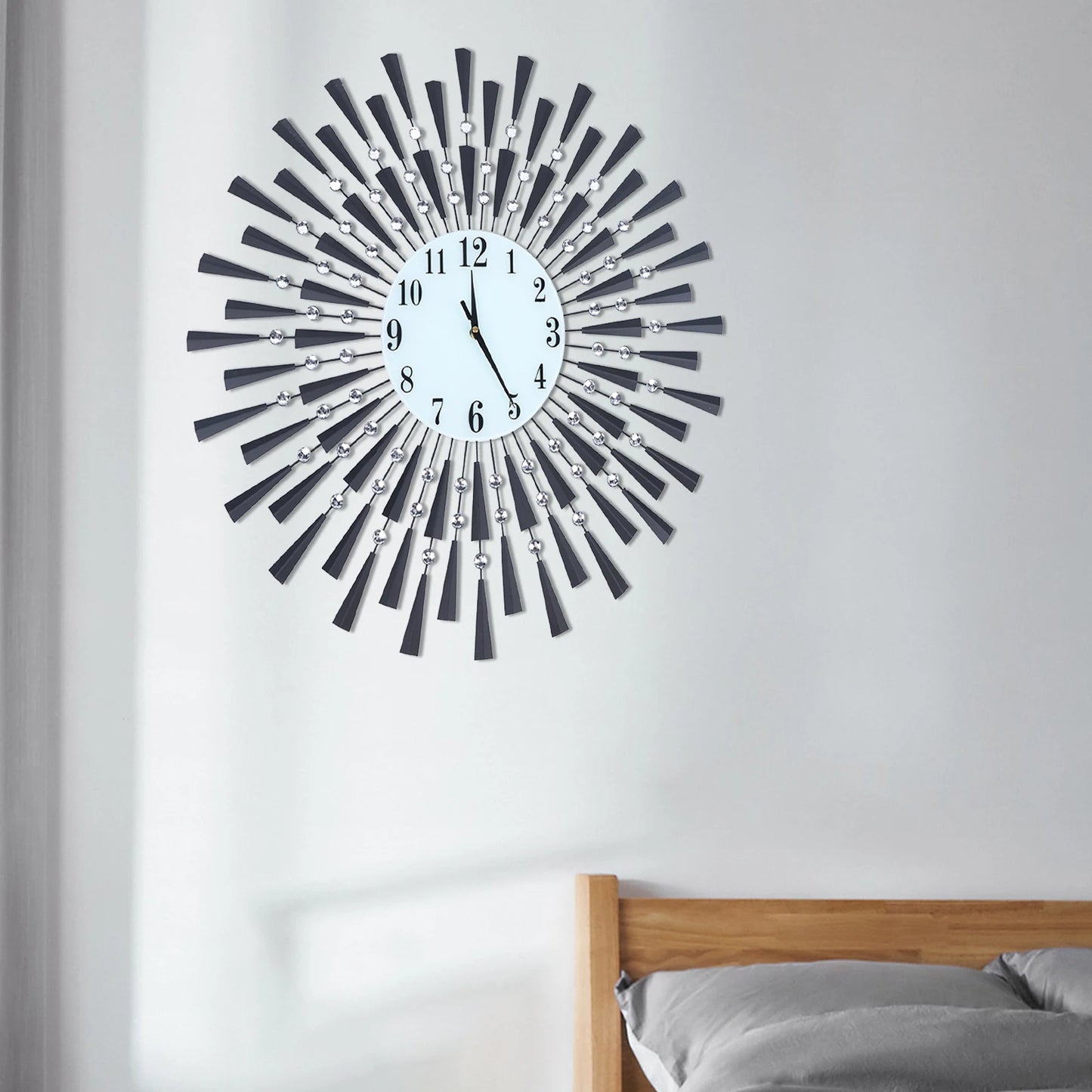 Modern Black Silent Wall Clock