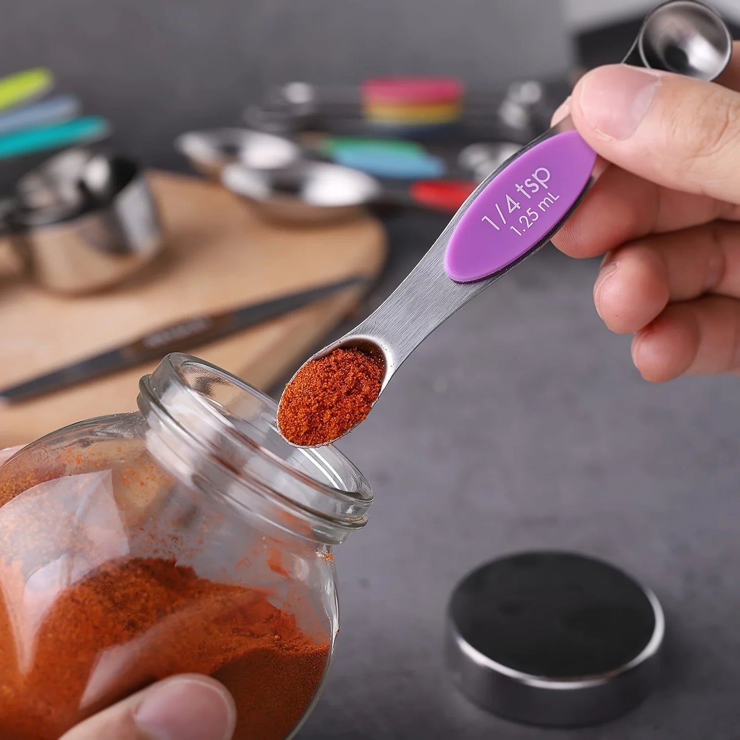 Cups & Stainless Steel Spoons Set