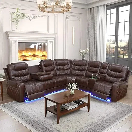 Power Reclining Sectional Sofa