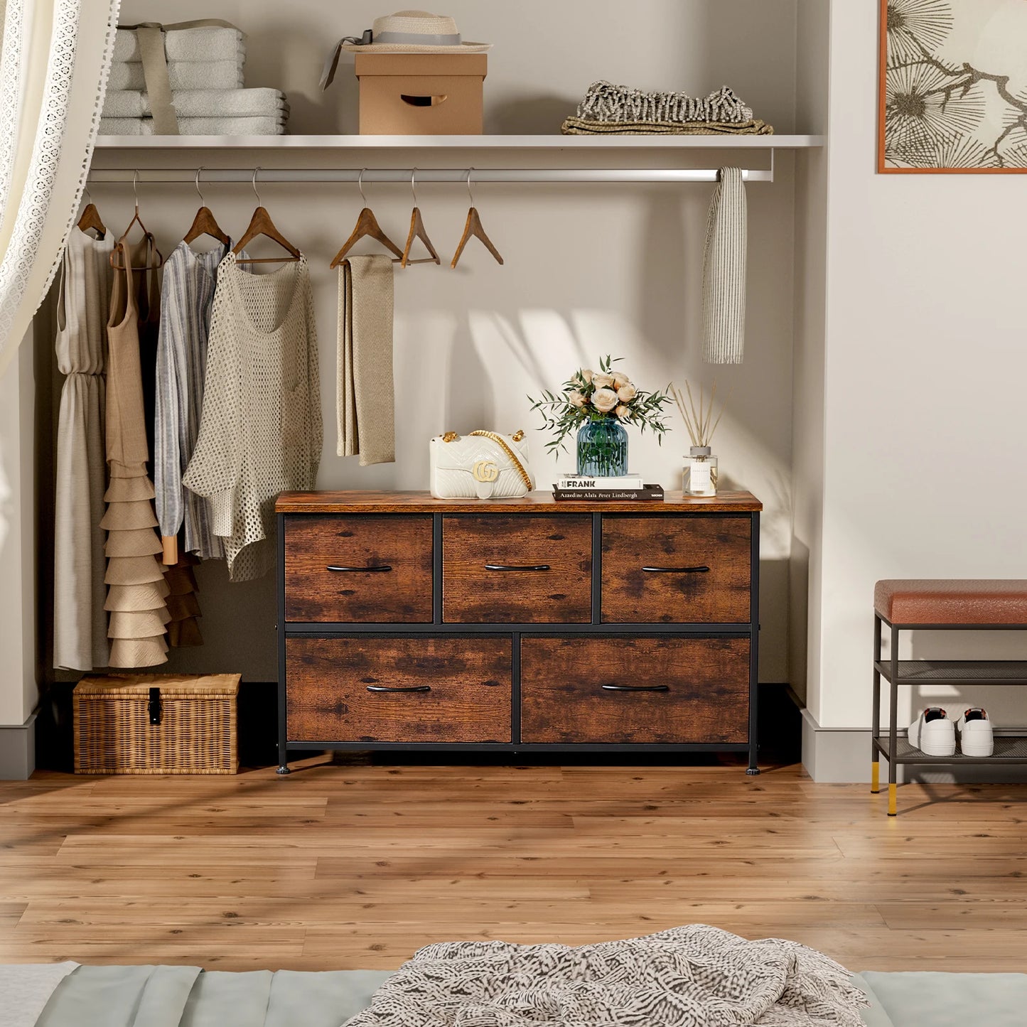 Living Room Display Cabinet Layers