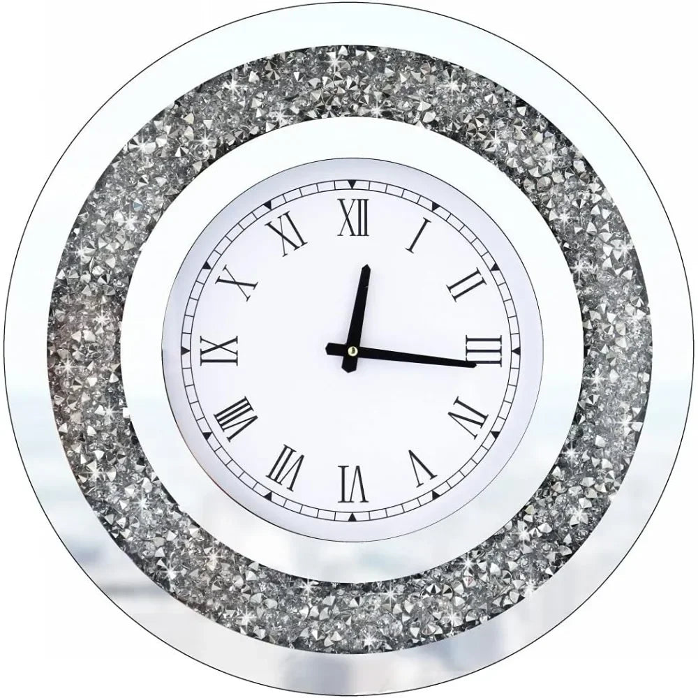 Wall Decoration Crystal Sparkling Diamond Large Wall Clock