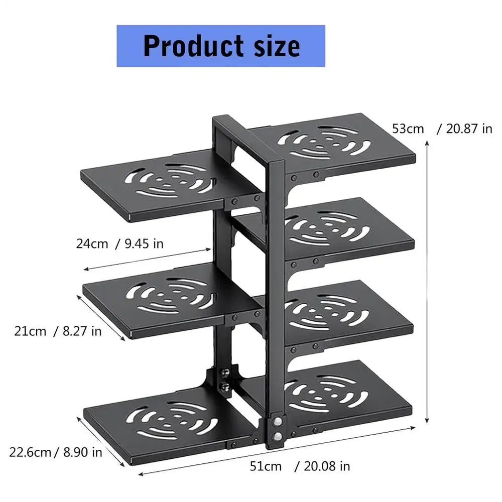 Pot Rack Organizer multi-layer under sink cabinet