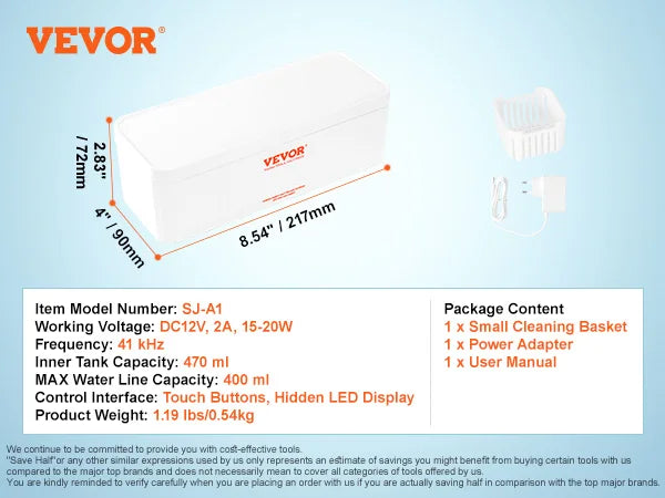 Ultrasonic Cleaner - Glasses/Home Appliance