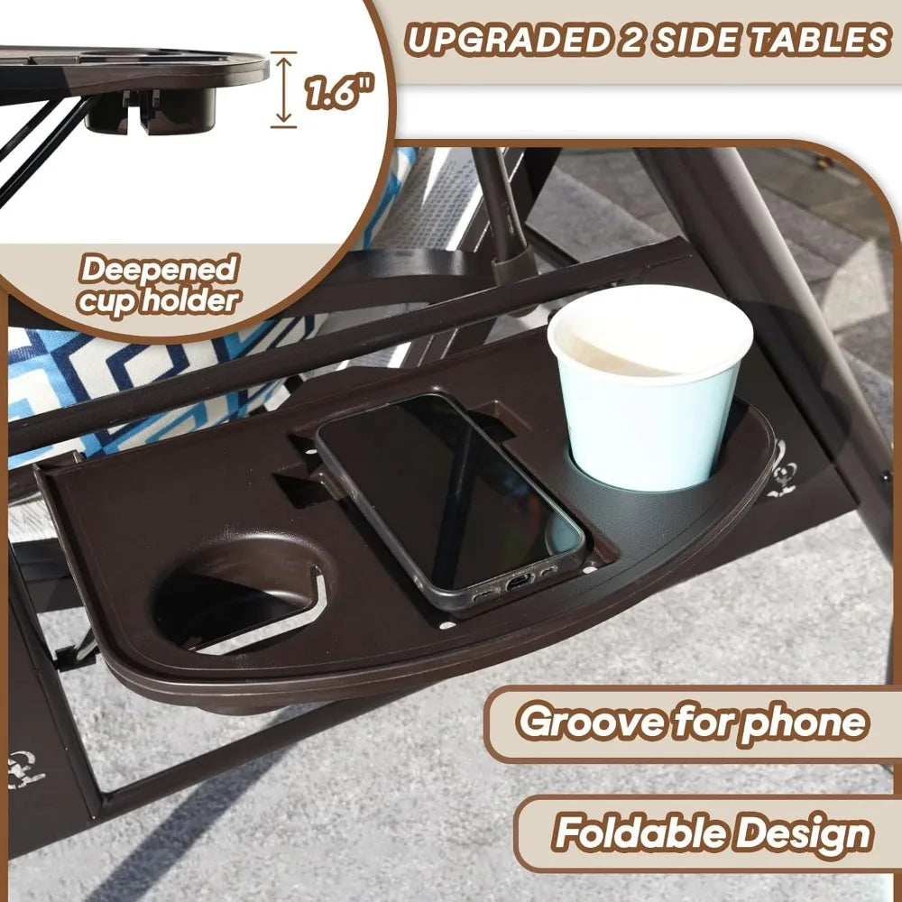 3 Person Patio Swing Outdoor