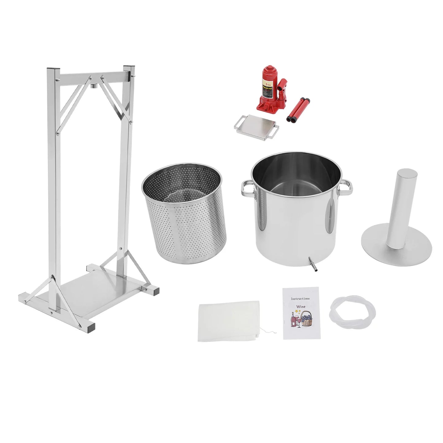 22L/36L Hydraulic Wine Press Machine for Fruit and Vegetable Juice Pressing Manual Press Machine