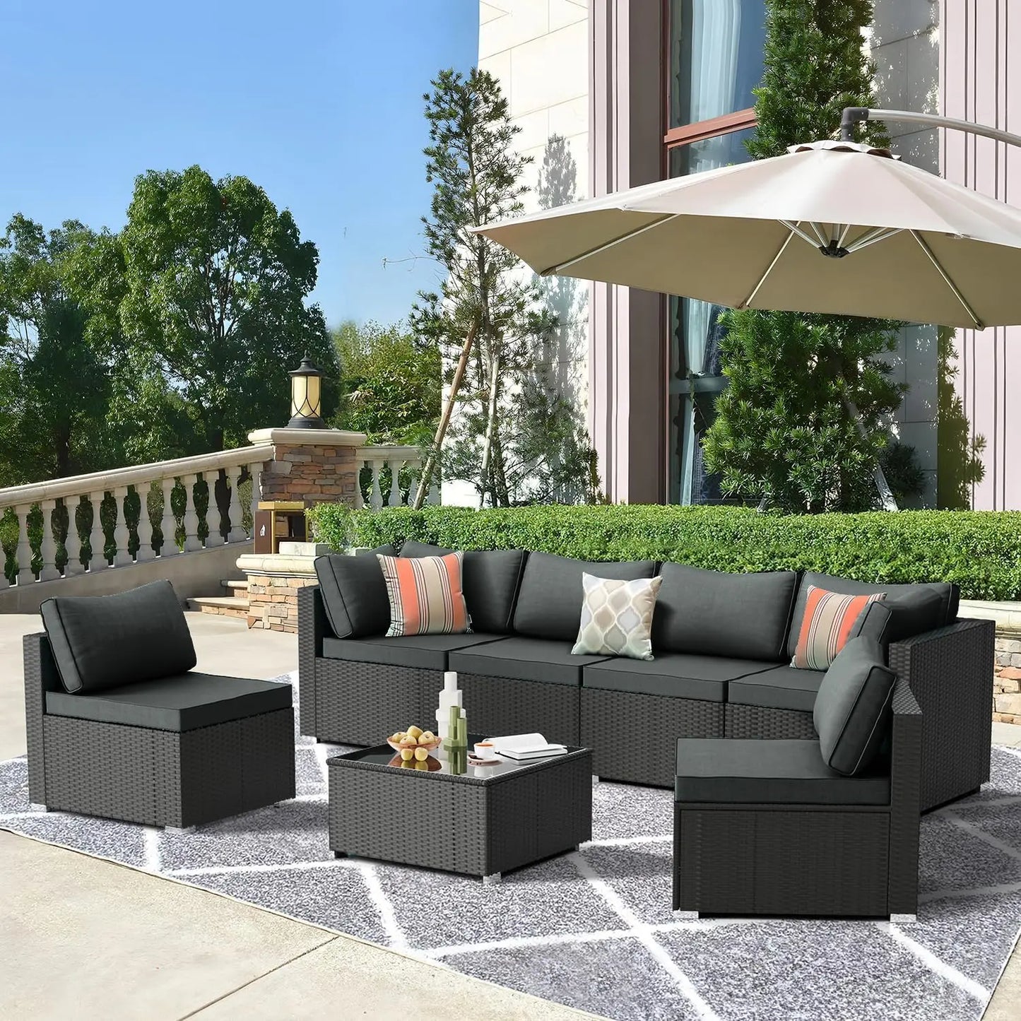 7 Pieces Patio Furniture Set