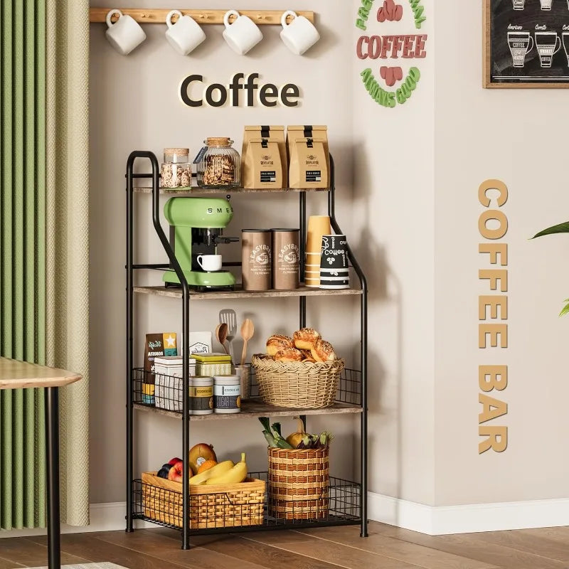 Microwave Stand with Storage 4-Tier
