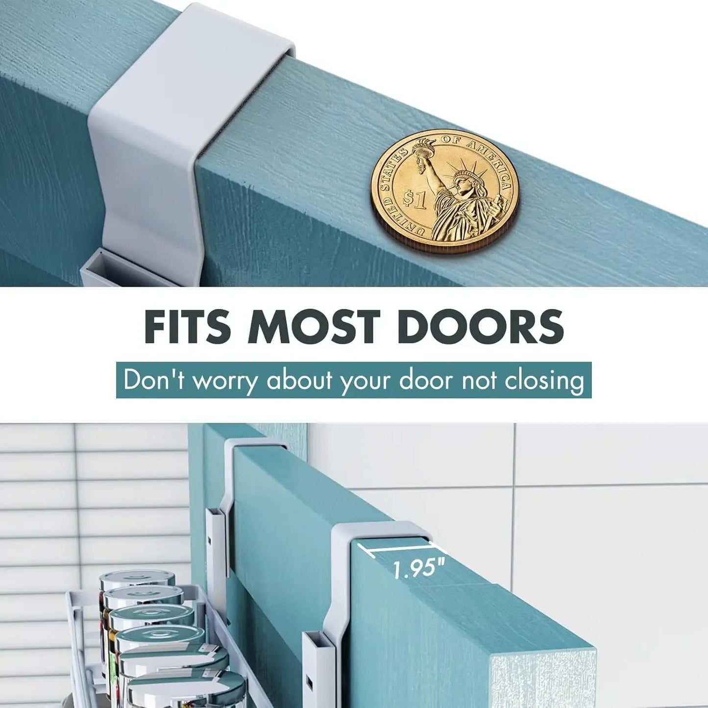 Over The Door Organizer with Adjustable Basket