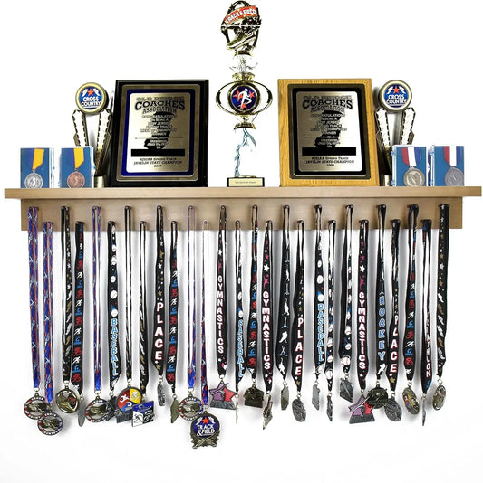 Ultimate Medal Hanger Display and Trophy Shelf