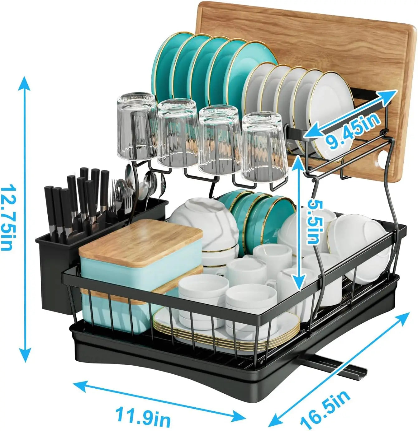 Large Dish Drying Rack for Kitchen Counter