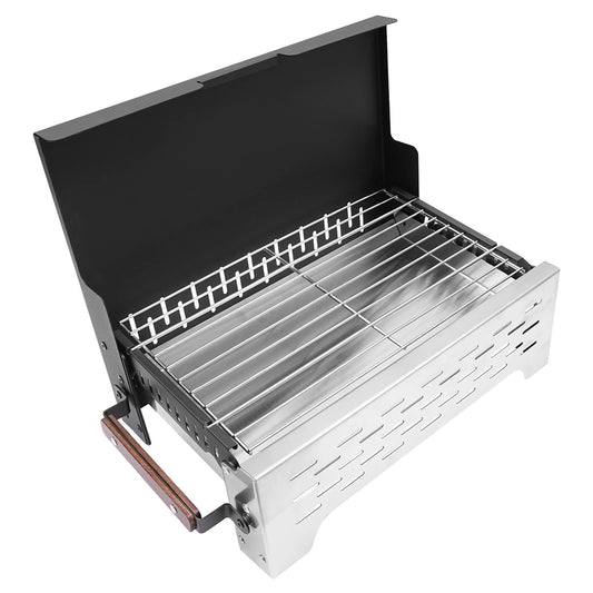 17.5-Inch Grill for BBQ, Durable Iron & Stainless Steel