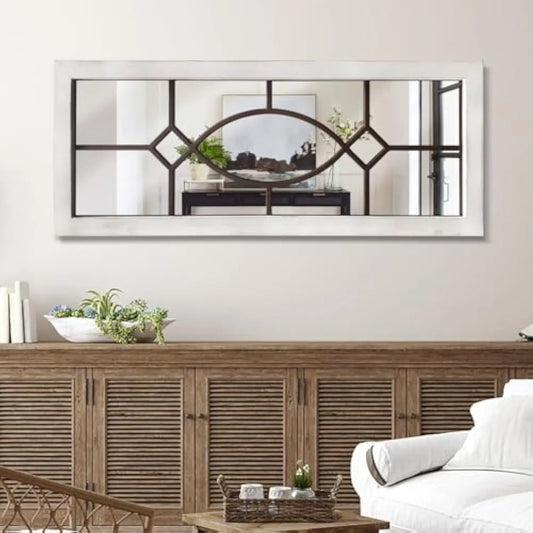 Farmhouse Mirror for Wall Decor 43.3" x 17.7"