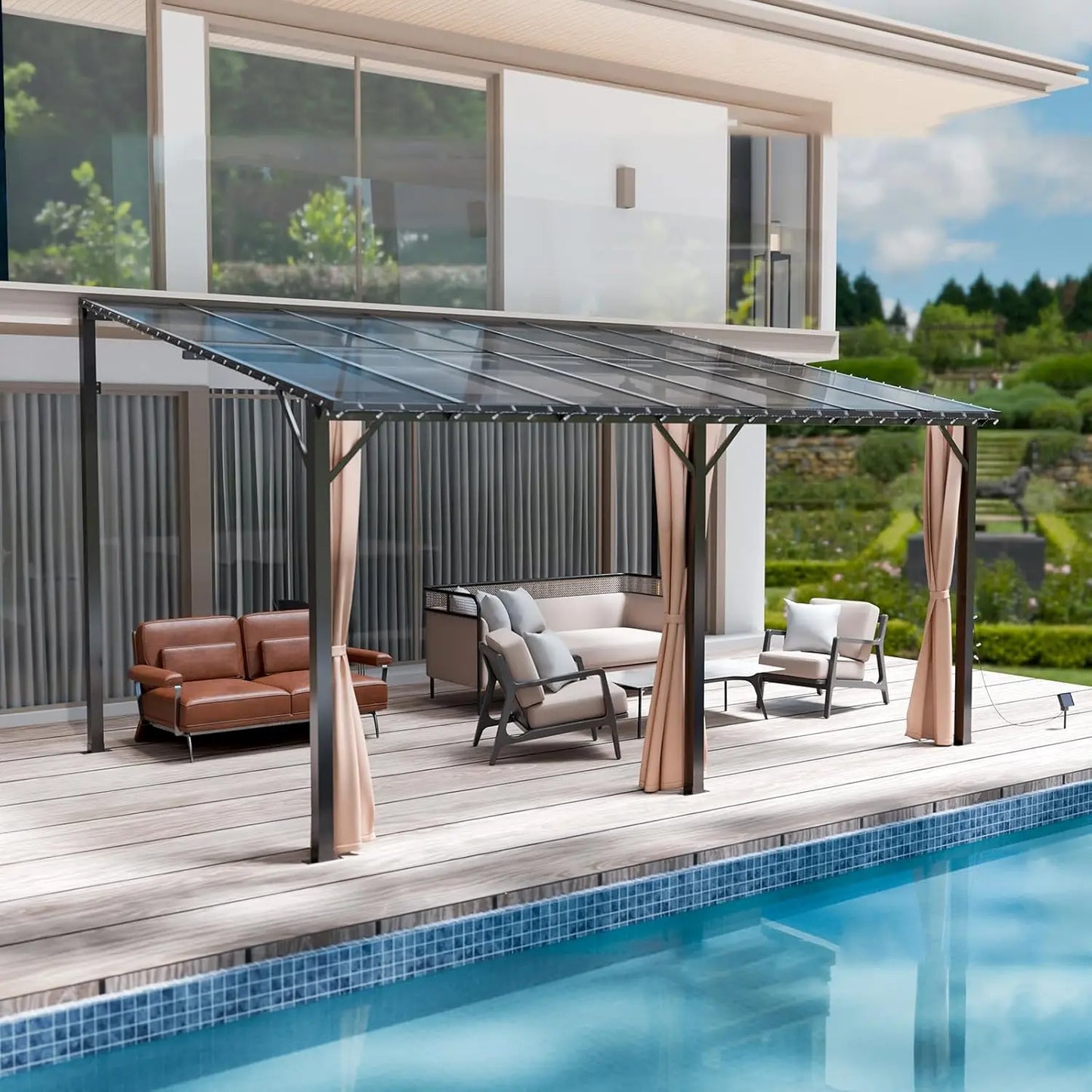 Wall Mount Outdoor Gazebos, Hardtop