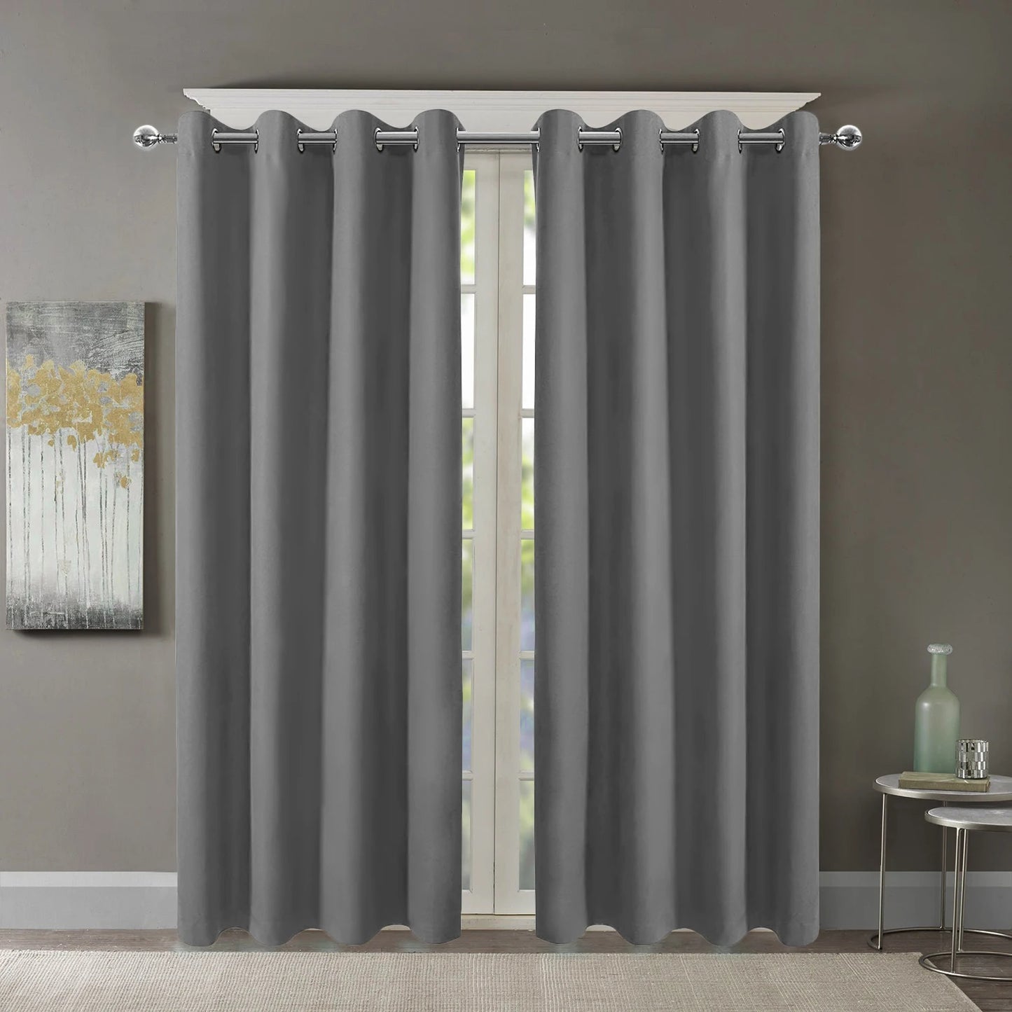 34 in. W x 108 in. L Blackout Curtains with Grommet