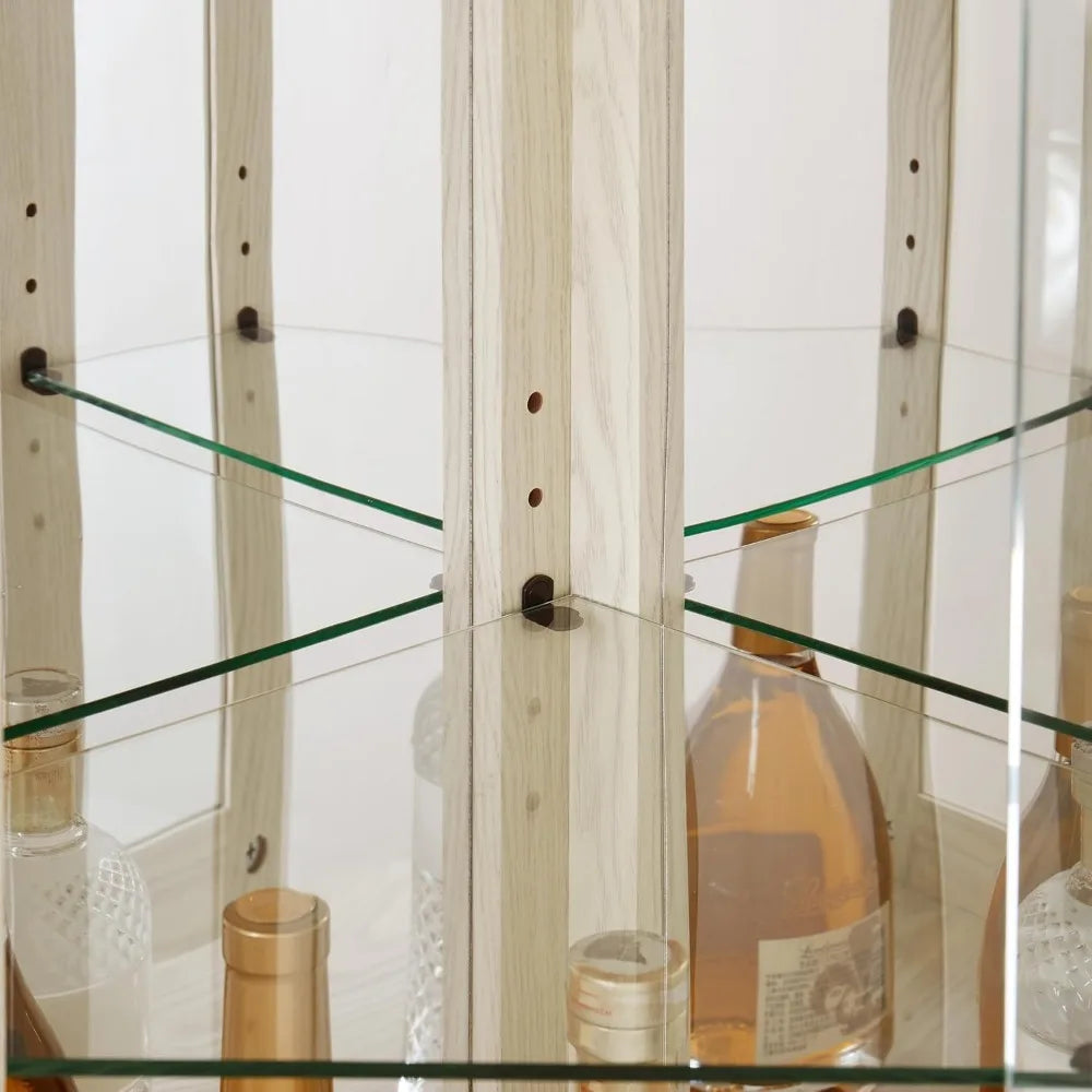 Corner Display Case for Living Room