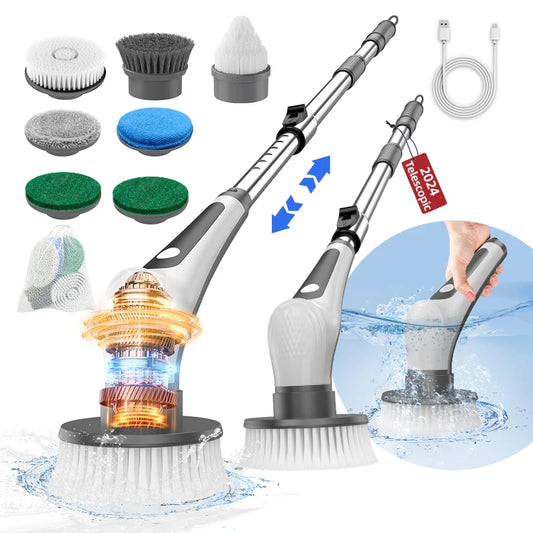 Rechargeable Electric rotary scrubber