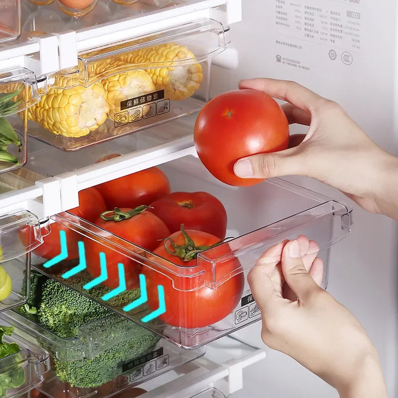 Kitchen Storage Box Fruit Vegetable Preservation Organizer