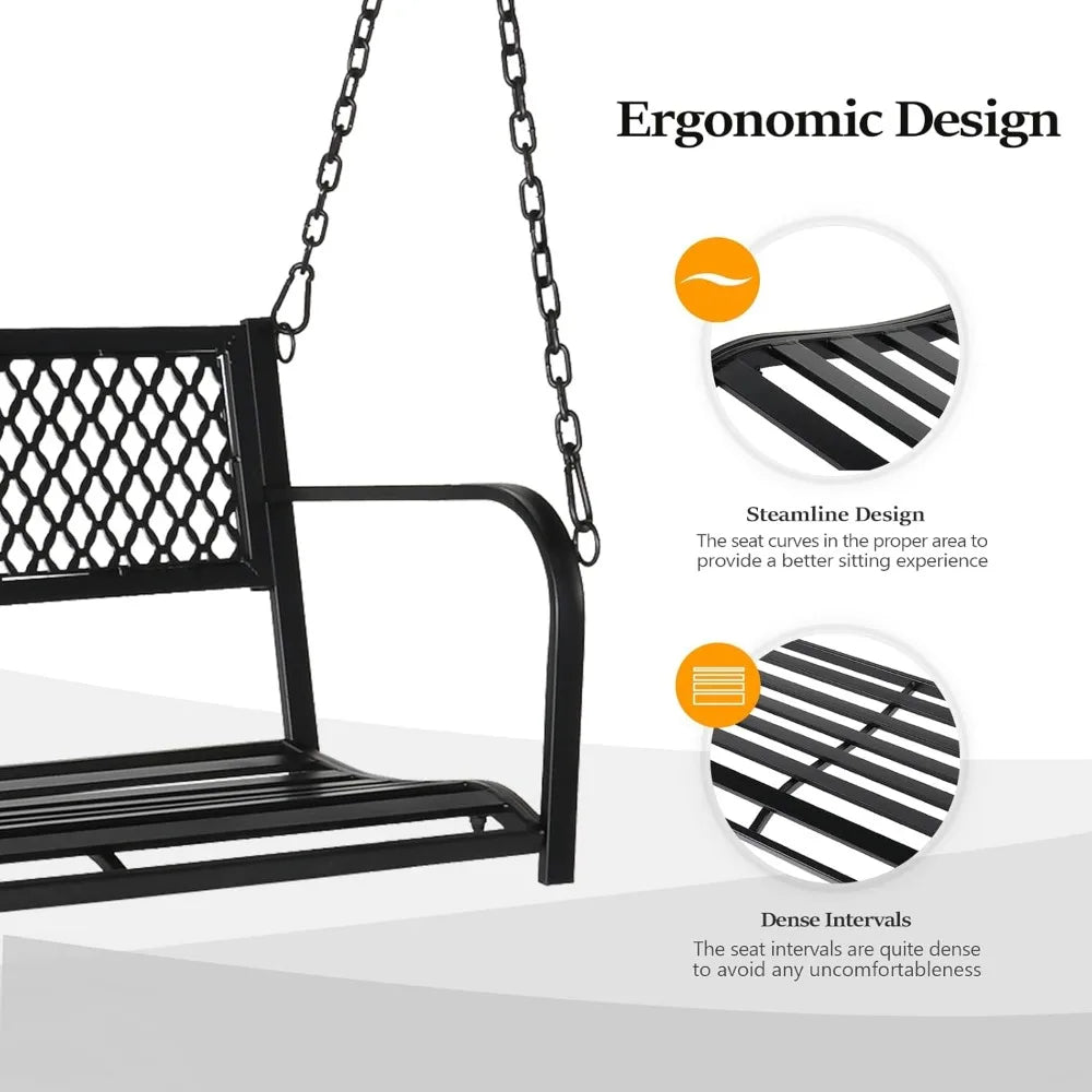 Heavy Duty Garden Swing 660 LBS Weight Capacity