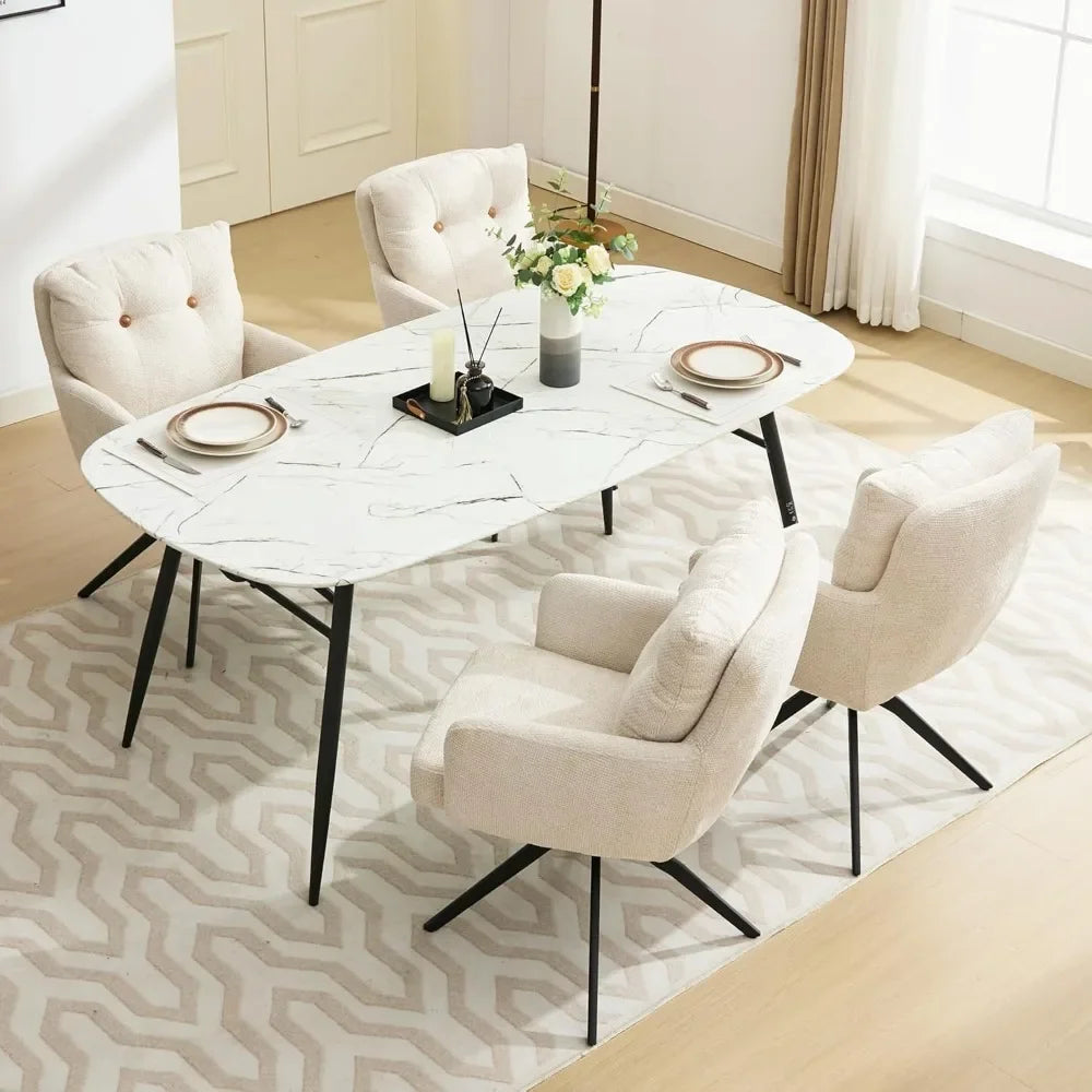 Swivel Dining Chairs Set of 2