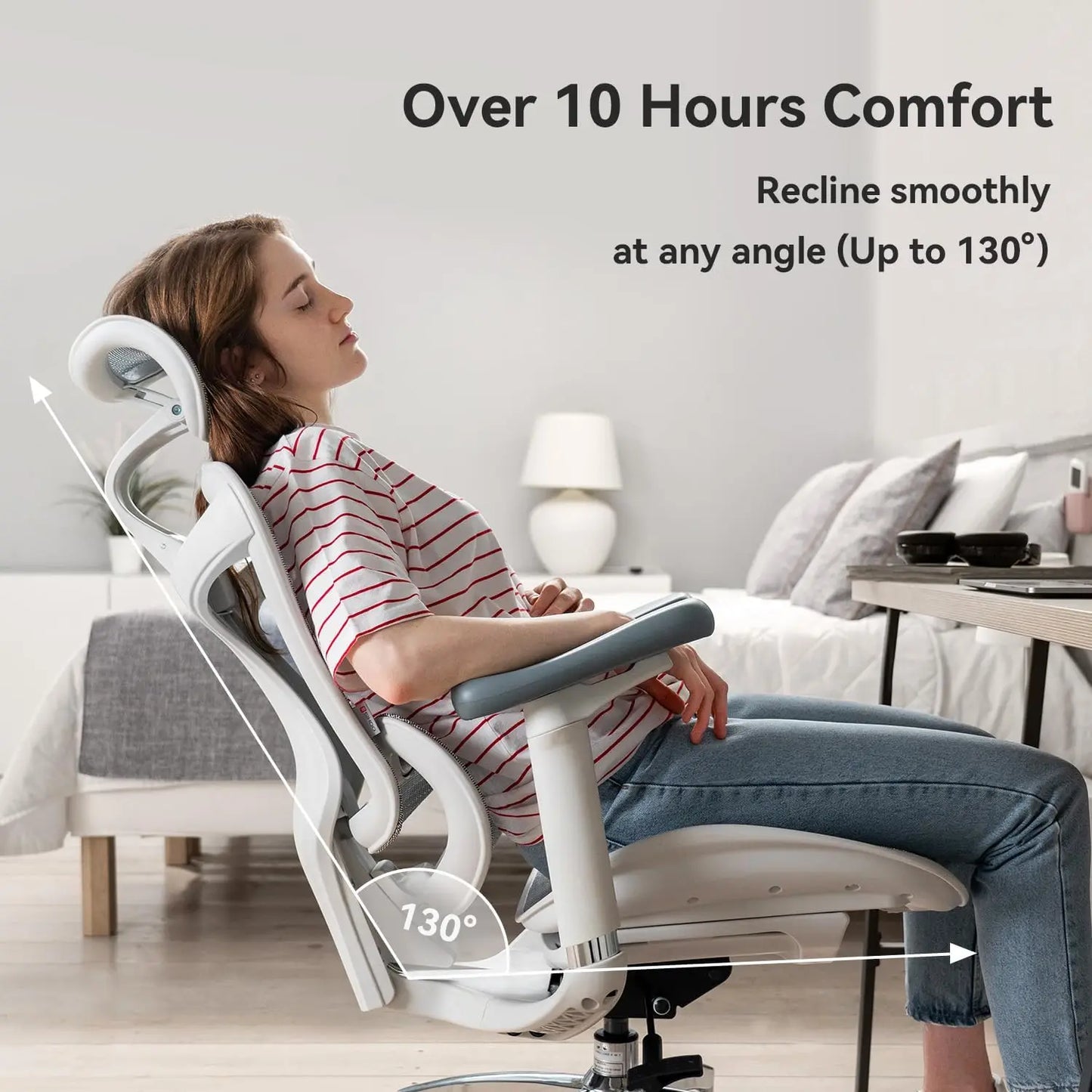 C300 Ergonomic Office Chair with Ultra Soft 3D Armrests