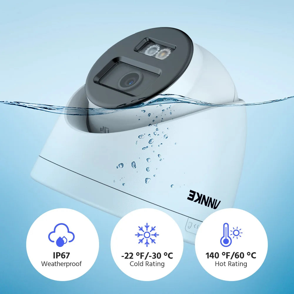 12MP Outdoor Smart Dual Light PoE Security Camera Color & Night Vision