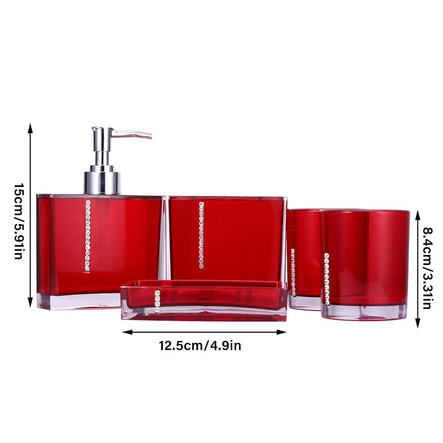 5-Piece Bathroom Accessory Set