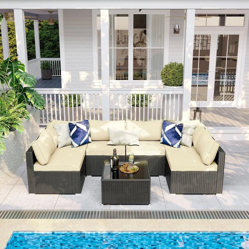 7 Pieces Patio Furniture Set