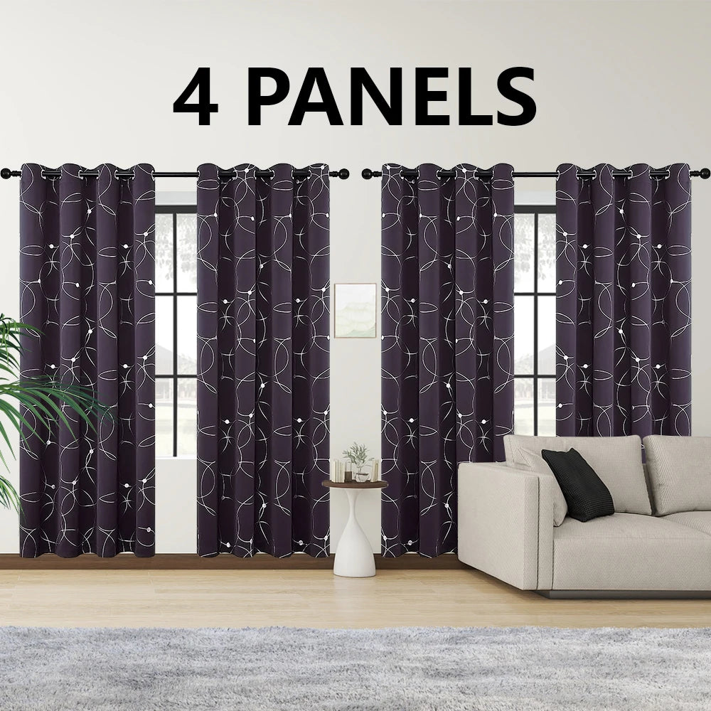 Blackout Curtains Grommet Thermal Insulated