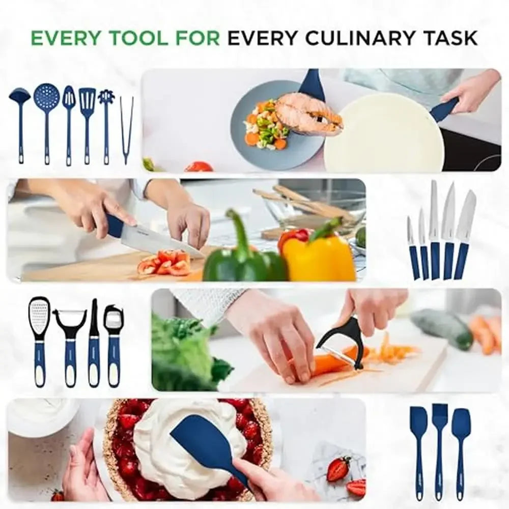 54 Piece Professional Ceramic Non-Stick Cookware Set