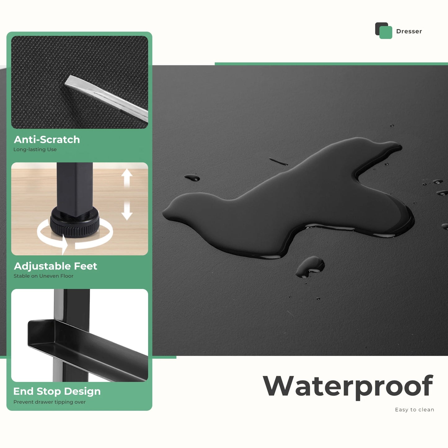 Fabric Living Room Cabinet